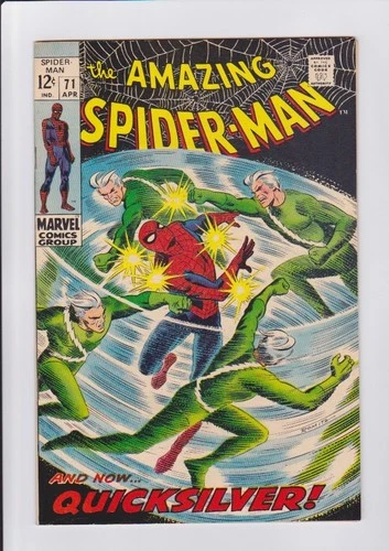 Amazing Spider-Man #71, April 1969 Marvel Comics, Quicksilver, High Grade VF/NM