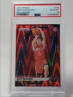 REED SHEPPARD 2024-25 PANINI PRIZM ROOKIE RED SEISMIC RC /299 PSA 10 Q2029