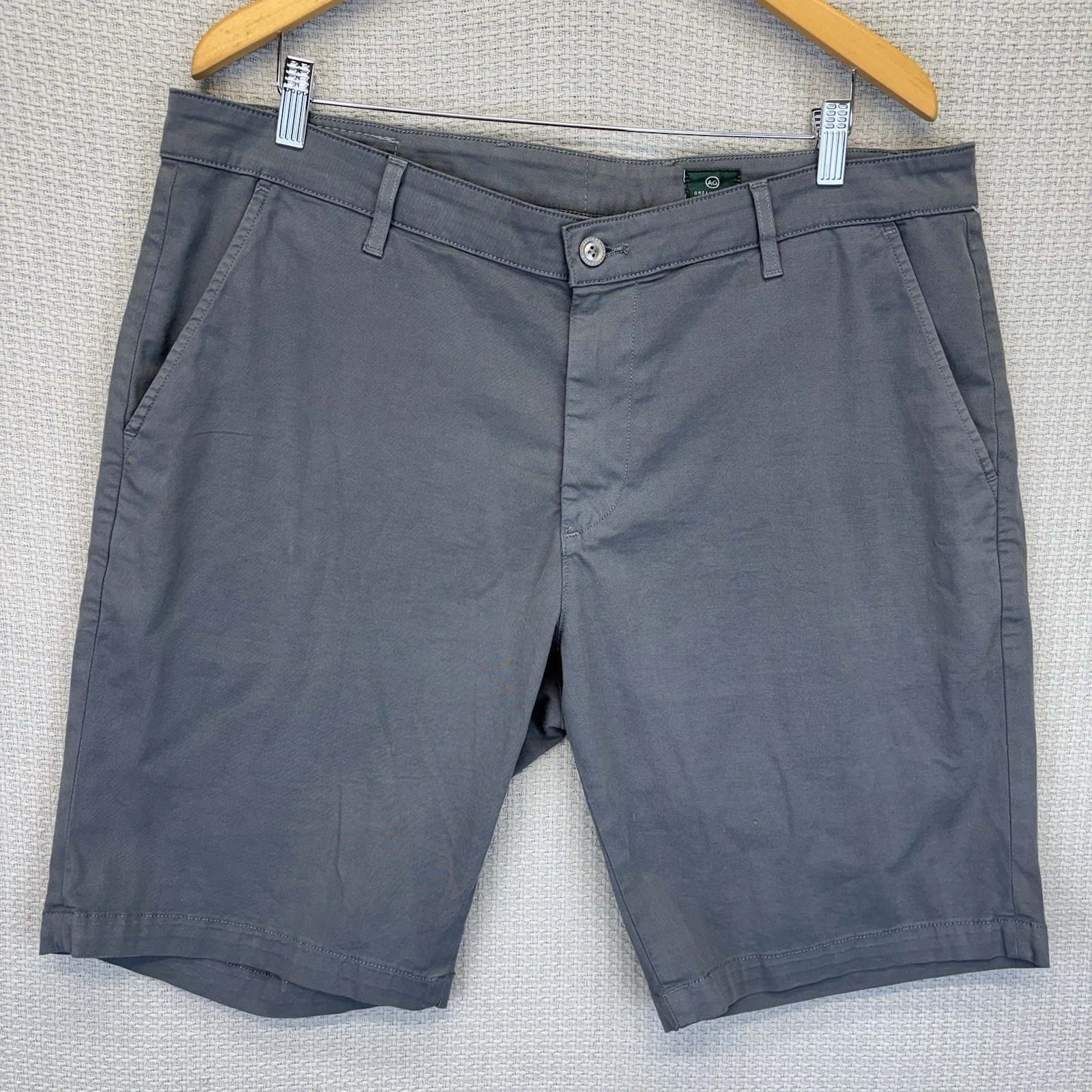 AG Adriano Goldschmied Shorts Mens 38 R Dark Gray The Griffin Tailored Preppy