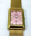Vintage Seiko Slim Tank Quartz Men's Wrist Watch - VintageauthenticCo