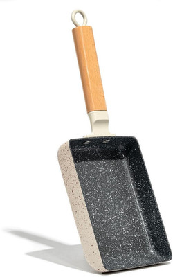 Ceramic Coating Square Japanese Tamagoyaki Omelette Small Skillet, Non-Stick Rec