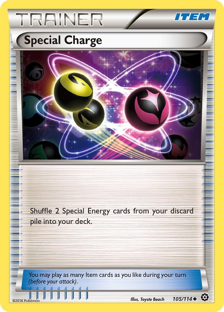 Special Charge 105/114 XY - Steam Siege Pokemon NM