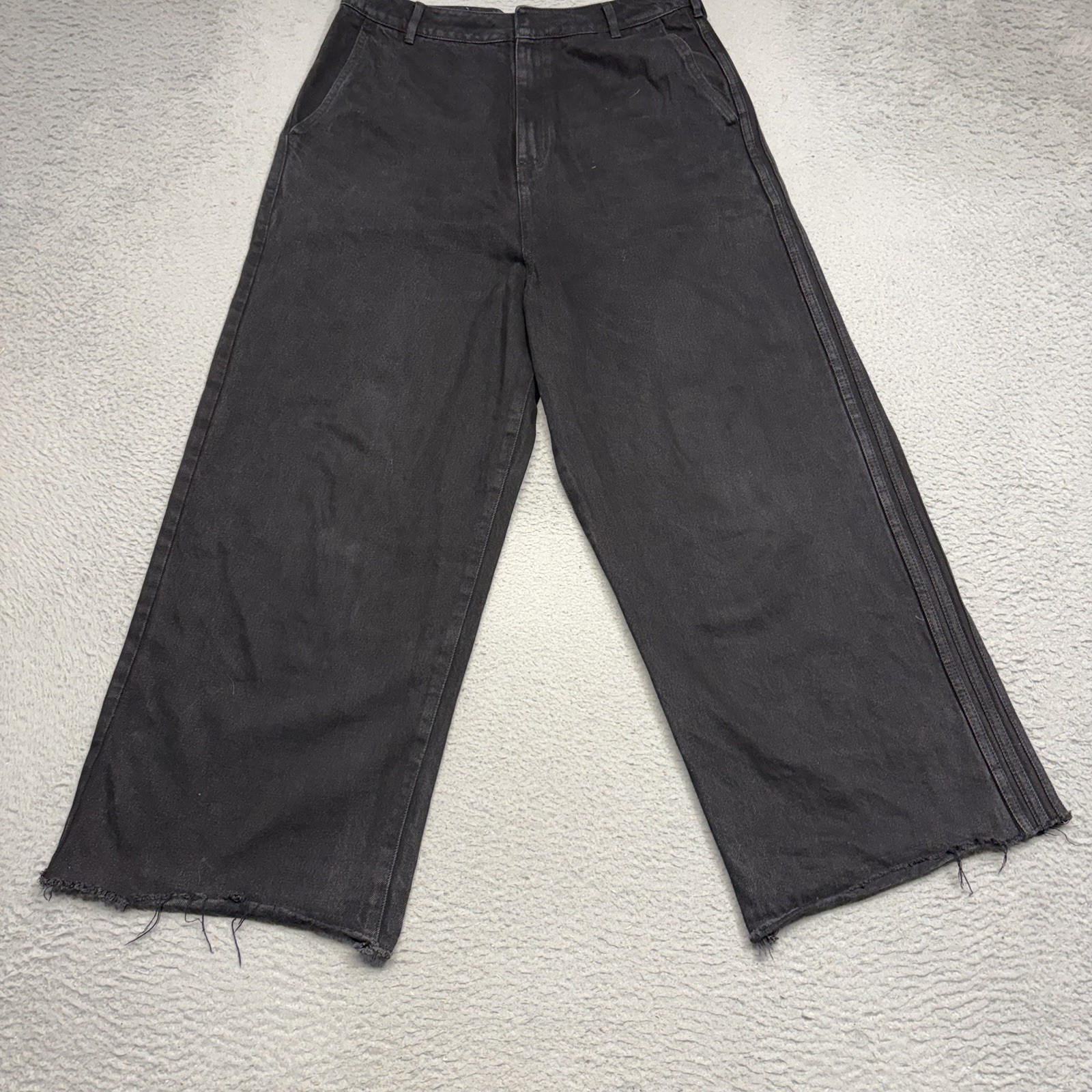 Adidas Originals X KSENIASCHNAIDER Jeans Women 33 Denim Pants Wide Leg 33x27 image 6