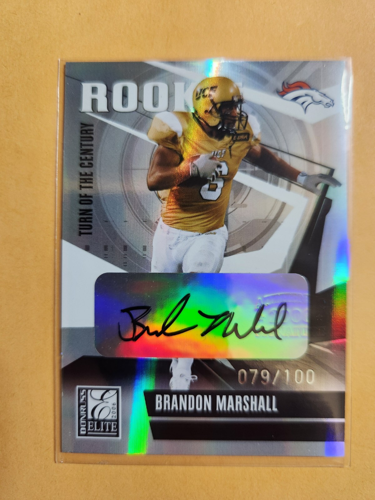 Brandon Marshall Donruss Elite Turn of the Century Autographs #115 Base