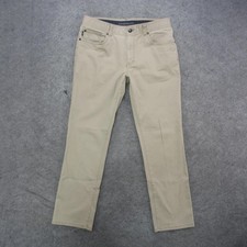 G.H. Bass  Co Pants Mens 34x31 Beige Khaki 5 Pocket Straight Leg Casual Twill