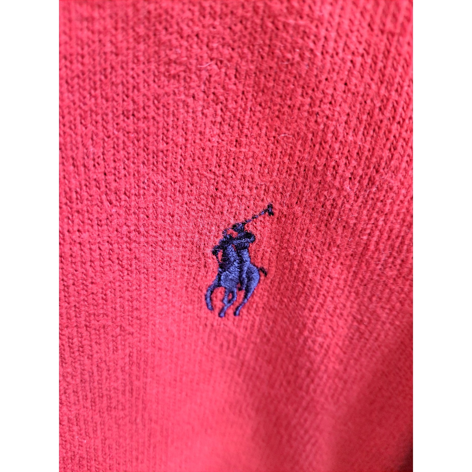 Polo Ralph Lauren 1 4 Zip Pullover Felpa Rosso Pony Logo 3XB