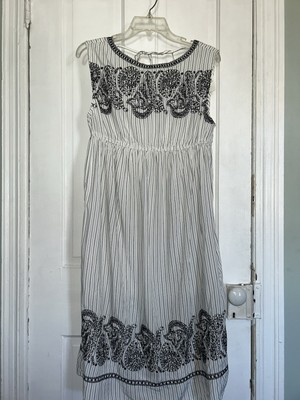 Loft Black And White Maternity Dress Size M NWT | eBay