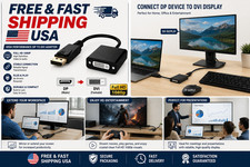 NEW DisplayPort DP Male to DVI Female Adapter Cable Converter for Laptop PC.
