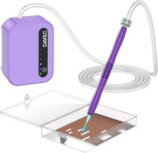 Electric Diamond Art Pen   1500mAh Vacuum Tool with 3 Modes  Tray Purple 