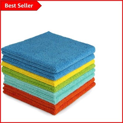 Multifunktionales Mikrofasertuch 8er Set - 30x30cm, perfekt für Haus & Auto
