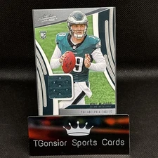 2025 Panini Absolute NFL - Rookie Materials Kyle McCord #ARM-KMD MEM RC - Eagles