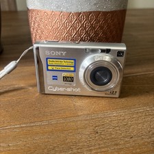 Sony Cyber-shot DSC-W200 Silver 12.1MP Digital Camera for Parts Or Repair