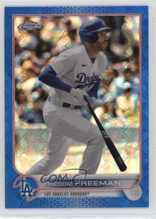 2022 Topps Chrome Logofractor Edition Blue Refractor 99/150 Freddie Freeman 10do