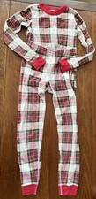 Hanna Andersson Kids Plaid Organic Cotton Christmas Holiday Pajama Set Size 10