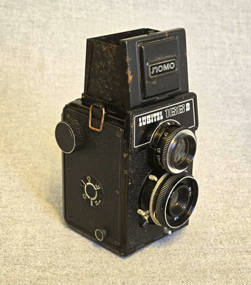 LOMO Lubitel 166B TLR Twin Lens Reflex Kamera schwarz, Lubitel 166B