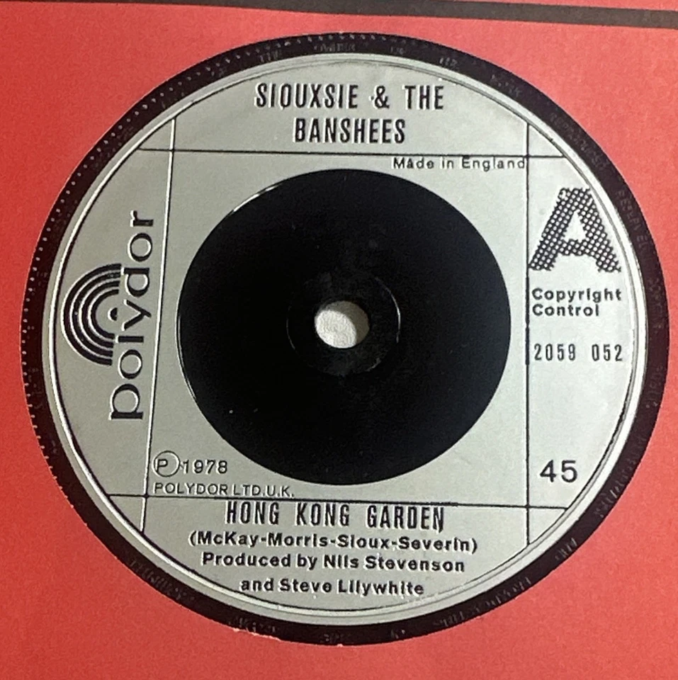 Siouxsie And The Banshees - Hong Kong Garden 7" vinyl record Punk VG+ / M - Image 3 of 4