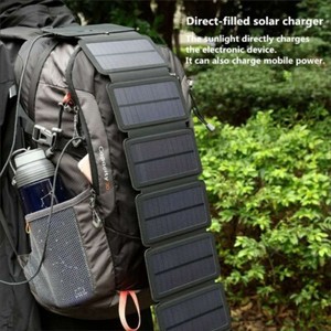Folding Solar Panel - USB Phone &  Power Bank Charger, Camping, Backpacking