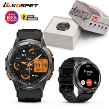 Original KOSPET TANK T3 Smart Watch Men Bluetooth Smart Watches 5ATM Waterproof