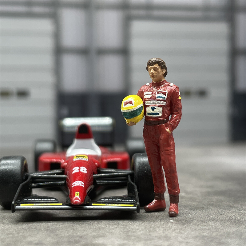 1/64 Scale Resin Model Ayrton Senna Figures Dioramas Diecast Alloy