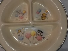 Excello Chromium Children's Warming Dish. Animals