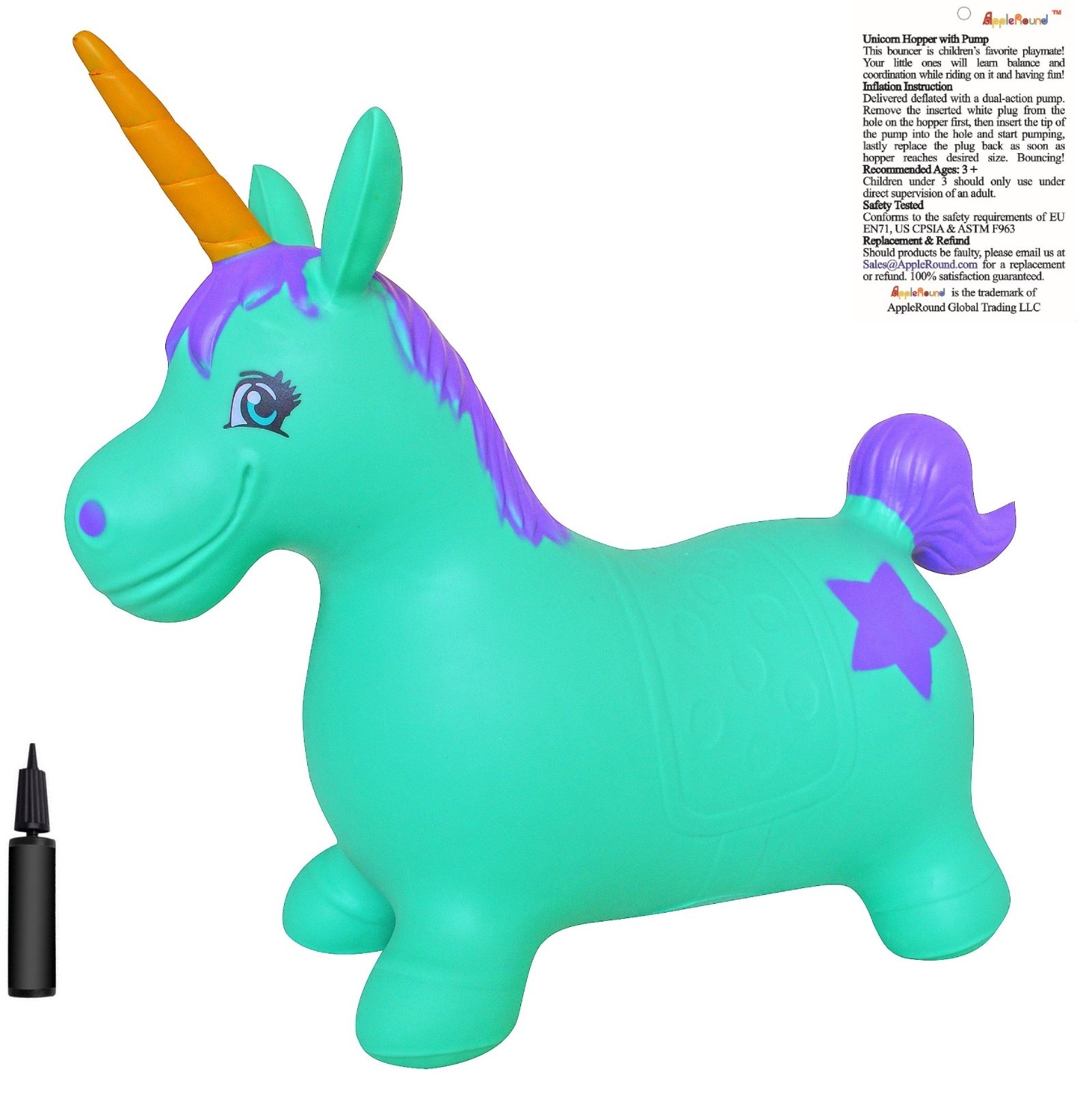 inflatable unicorn hopper