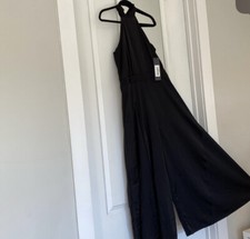 elegant jumpsuits for women,sleeveless, zip back, halter, wide leg, elegant