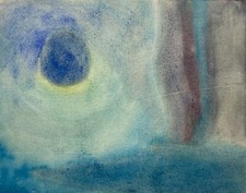 Watercolour 1952 Abstract Art Jan Rumohr No1 1950s Mid Century