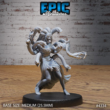 Medusa C  Epic Miniatures  RPG D D Wargaming 3d Printed Miniature