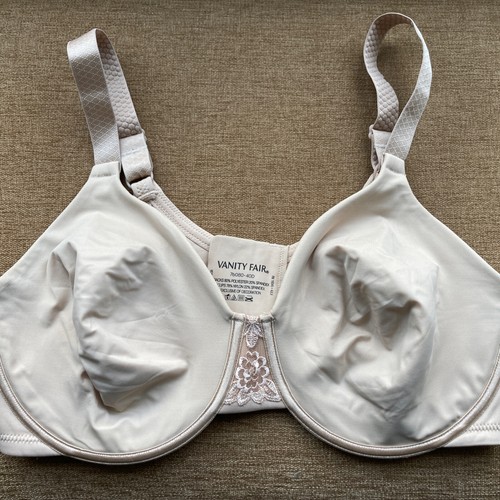 Vanity Fair Beauty Back Full Figure Minimizer Bra Beige Neutral 76080