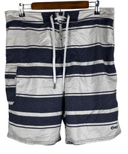 Nike 6.0 size 34 swim trunks drawstring striped athleisure black cargo