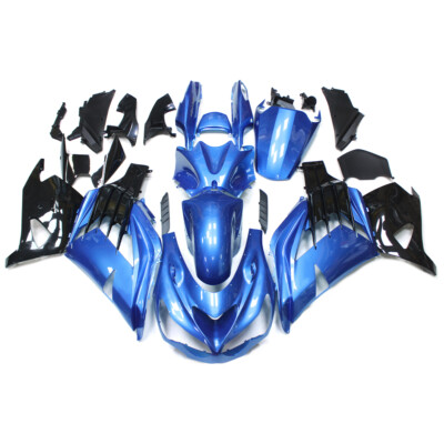 Injection Blue Fairing Kit for Kawasaki Ninja ZX14R 2012-2021 Plastic Bodywork