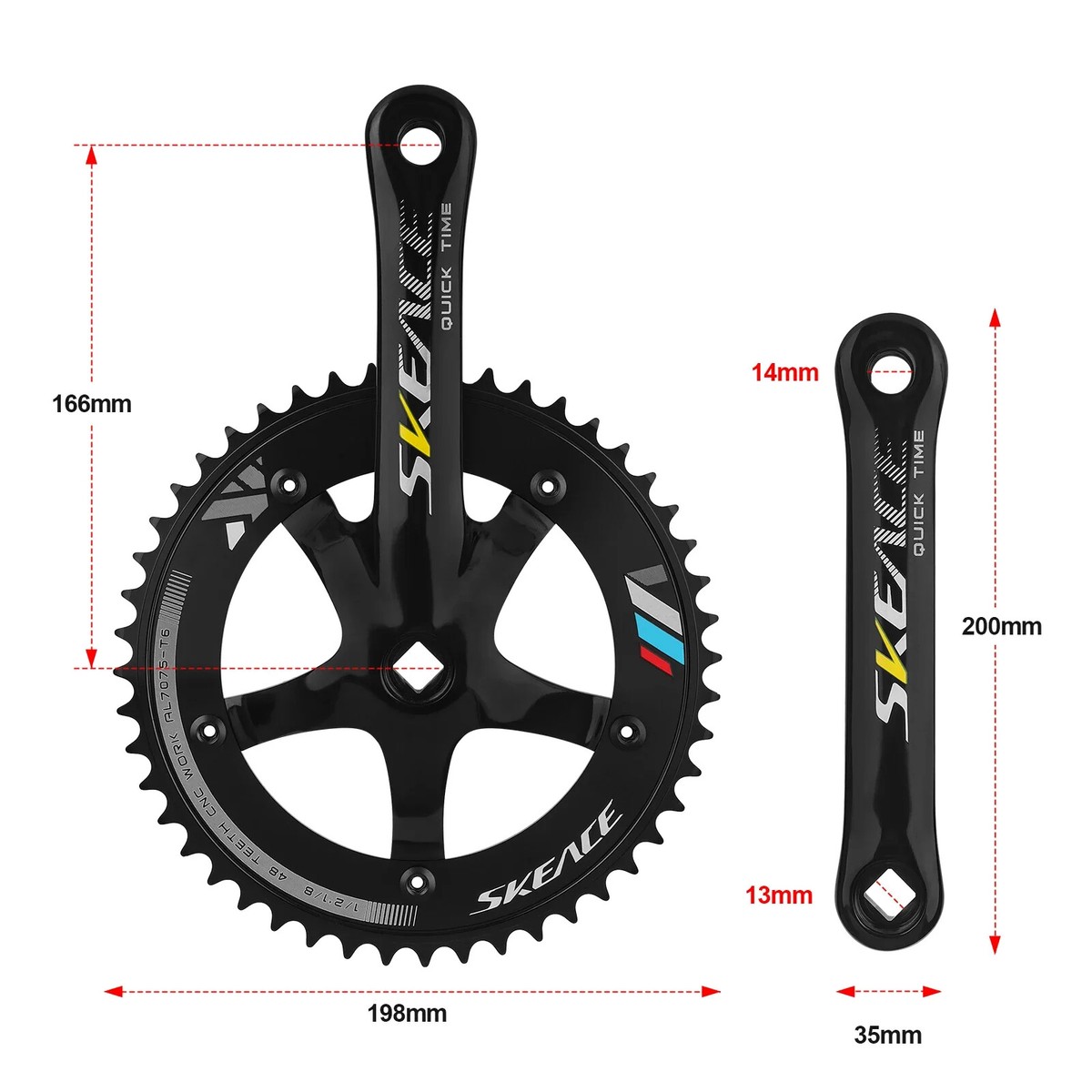 AFFINITY クランクセット 48T 165mm AFFINITY クランクセット 48T 165mm Affinity pro track crank