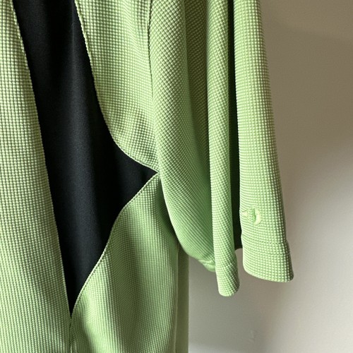 Grand Slam Shirt Mens Large Green Casual Performance Rugby Golf Polo - Picture 4 of 5