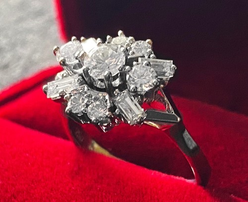 Diamant Brillant Ring 18kt Gold 750 Weißgold Schätzpreis: 2500 EUR - Bild 4 von 9