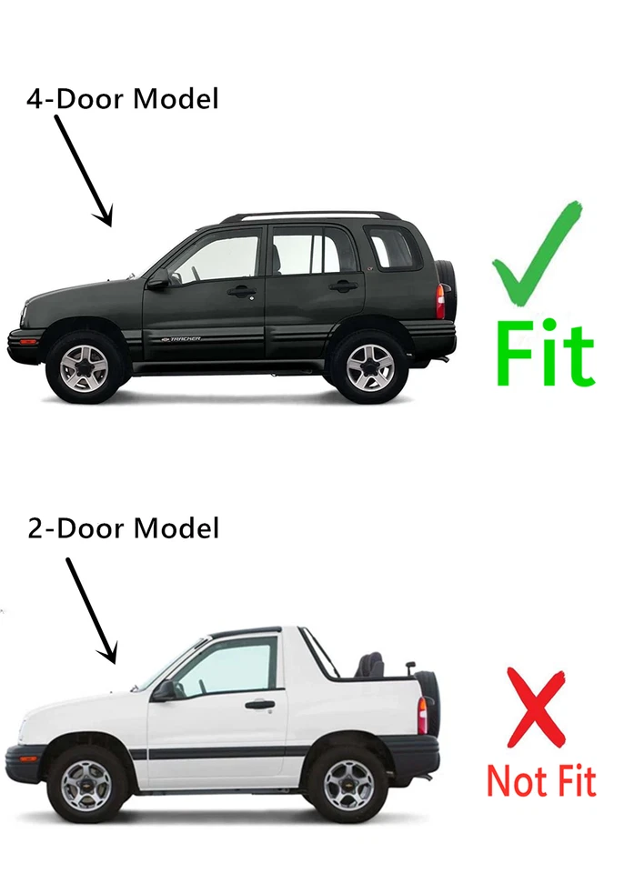 Fits 1999-2005 Chevrolet Tracker Back Window Glass Rear Heated Dark - Image 3 of 4