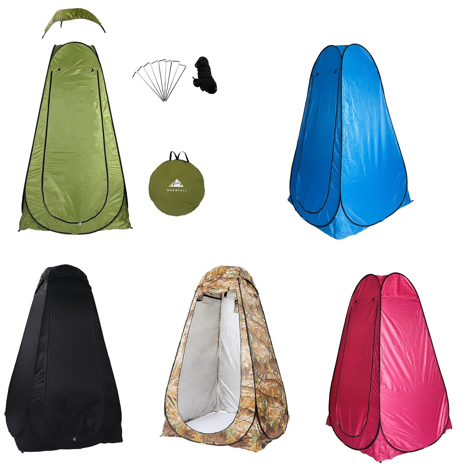 Tienda emergente instantánea portátil al aire libre privacidad camping ducha inodoro vestuario