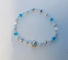 Delicate Preppy Jasmine Charm Stretchy Lightweight Stackable Bracelet/Anklet