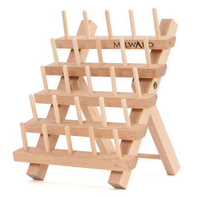 Miward Spool Holder: 25 Spulen: Buchenholz