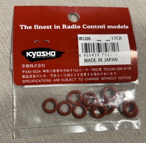 Kyosho ORG06B Silikon O-Ring orange, P6, 15 Stück für RC Getriebe Differentiale - Bild 3 von 3