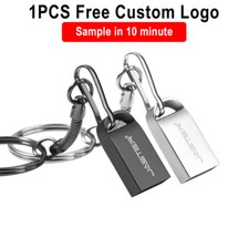 Mini Metal Key Chain Portable USB Flash Drive 64GB Free Logo Pen Drive Usb Stick