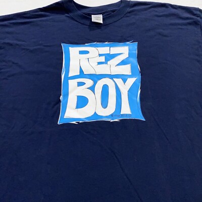 vtg 2004 REZ BOY T-Shirt 2XL hip hop rap soft native american indian