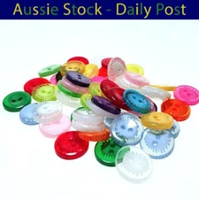 50pcs 13mm 2 Hole Buttons Pattern Mixed Children's Clothing Sewing