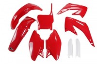 Kunststoff Verkleidung Kit Honda CR 125 / 250 2005 - 2007 Rot Ufo Plast Full