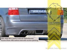 Rieger Heckansatz Heckspoiler Diffusor für VW Touran 1T 2 Rohr