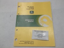 Manual de operador para azada giratoria plegable John Deere serie 400
