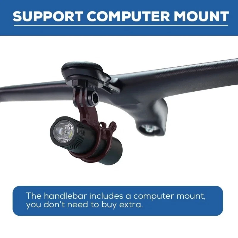 Full Internal Cable Routing Road Bicycle Handlebar Carbon Integrated Handlebar - Image 2 of 4