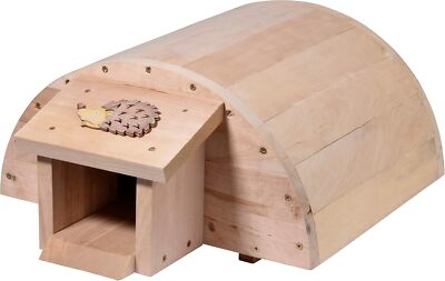 Dobar Luxus Insektenhotel Igelhaus mit Innenisolierung Igelfutterhaus Igelschlaf