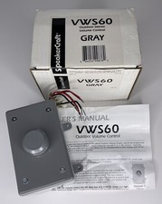 SpeakerCraft VWS60 Gray Outdoor Stereo Volume Control - New