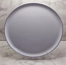 ROYAL LIMOGES France Porcelaine Dure BLUE RIM - 12.5" Serving Platter Chop Plate