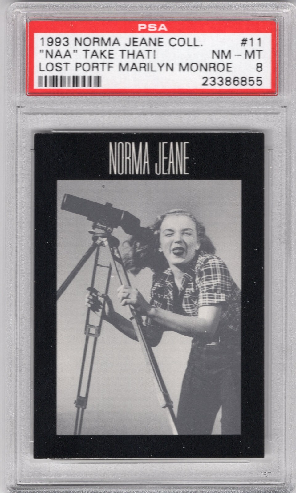 1993 Norma Jeane Collection MARILYN MONROE #11 Take That! Tongue Out PSA 8